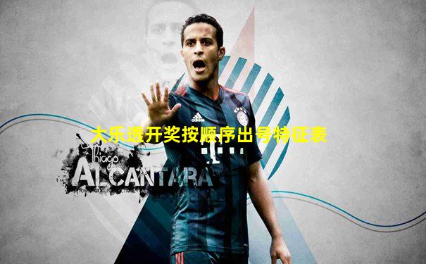 大乐透开奖按顺序出号特征表