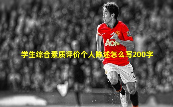 学生综合素质评价个人陈述怎么写200字